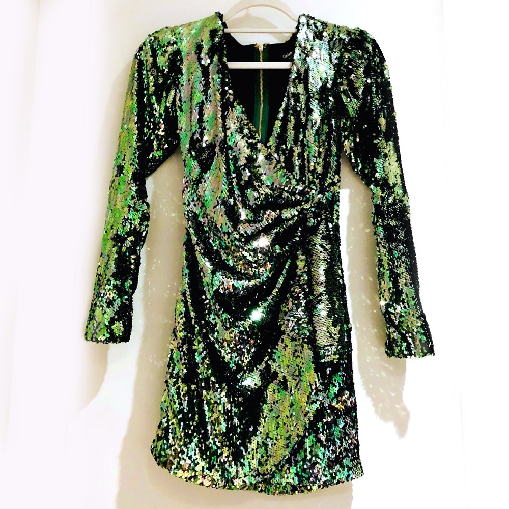 Hera Collection - Green Sequin Mermaid Dress